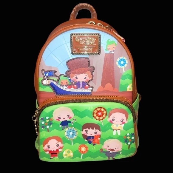 LOUNGEFLY WILLY WONKA AND THE CHOCOLATE FACTORY 50TH ANNIVERSARY